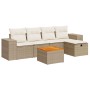 Juego de sofás jardín con cojines 6 pzas ratán sintético beige de , Conjuntos de jardín - Ref: Foro24-3325866, Precio: 452,25...