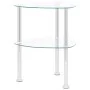 Computer side table with transparent glass, 38x38x50 cm. by vidaXL, Side tables - Ref: Foro24-322785, Price: 34,90 €, Discoun...