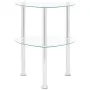 Computer Beistelltisch transparentes Glas 38x38x50 cm von vidaXL, Seitentische - Ref: Foro24-322785, Preis: 34,90 €, Rabatt: %
