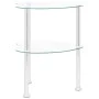 Computer Beistelltisch transparentes Glas 38x38x50 cm von vidaXL, Seitentische - Ref: Foro24-322785, Preis: 34,90 €, Rabatt: %