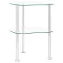 Computer Beistelltisch transparentes Glas 38x38x50 cm von vidaXL, Seitentische - Ref: Foro24-322785, Preis: 34,90 €, Rabatt: %