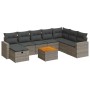 Set de sofás de jardín con cojines 9 pzas ratán sintético gris de , Conjuntos de jardín - Ref: Foro24-3325805, Precio: 547,44...