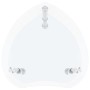 Mesa auxiliar de ordenador vidrio transparente 38x38x50 cm de vidaXL, Mesas auxiliares - Ref: Foro24-322785, Precio: 35,85 €,...