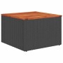 Set de sofás de jardín 7 pzas con cojines ratán sintético negro de , Conjuntos de jardín - Ref: Foro24-3325870, Precio: 479,7...