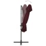 Sombrilla voladiza con cubierta doble burdeos 250x250 cm de vidaXL, Sombrillas - Ref: Foro24-312366, Precio: 164,10 €, Descue...