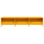 Mueble TV acero laminado en frío amarillo mostaza 202x39x43,5cm de , Muebles TV - Ref: Foro24-851349, Precio: 184,67 €, Descu...