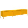 Mueble TV acero laminado en frío amarillo mostaza 202x39x43,5cm de , Muebles TV - Ref: Foro24-851349, Precio: 184,67 €, Descu...