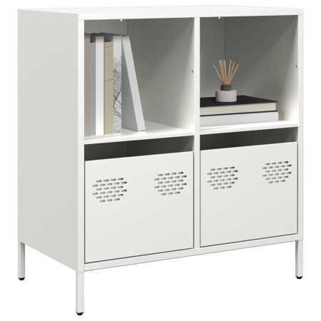 Aparador de acero laminado en frío blanco 68x39x73,5 cm de , Aparadores - Ref: Foro24-851363, Precio: 88,23 €, Descuento: %