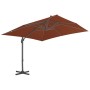Sombrilla voladiza con poste de aluminio terracota 400x300 cm de vidaXL, Sombrillas - Ref: Foro24-312317, Precio: 249,07 €, D...