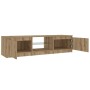 Mueble de TV luces LED madera roble artisan 140x40x35,5 cm de , Muebles TV - Ref: Foro24-856350, Precio: 127,06 €, Descuento: %