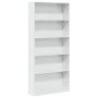 Estantería madera de ingeniería blanco brillo 80x24x176 cm de , Librerías y estanterías - Ref: Foro24-858308, Precio: 97,57 €...