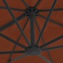 Sombrilla voladiza con poste de aluminio terracota 400x300 cm de vidaXL, Sombrillas - Ref: Foro24-312317, Precio: 249,07 €, D...