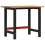 Banco de trabajo madera maciza roble marrón claro 100x60x81,5cm by , Work tables - Ref: Foro24-3309671, Price: 161,37 €, Disc...