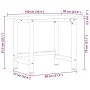 Banco de trabajo madera maciza roble marrón claro 100x60x81,5cm by , Work tables - Ref: Foro24-3309671, Price: 161,37 €, Disc...