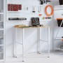 Banco de trabajo madera maciza de roble 100x60x(71,5-98) cm de , Mesas de trabajo - Ref: Foro24-3309717, Precio: 135,45 €, De...