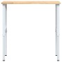 Banco de trabajo madera maciza de roble 100x60x(71,5-98) cm de , Mesas de trabajo - Ref: Foro24-3309717, Precio: 135,45 €, De...