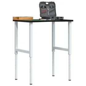 Banco de trabajo madera roble marrón oscuro 80x60x(71,5-98) cm by , Work tables - Ref: Foro24-3309720, Price: 114,56 €, Disco...