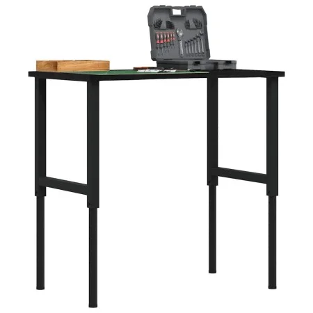 Banco de trabajo madera roble marrón oscuro 100x60x(71,5-98) cm de , Mesas de trabajo - Ref: Foro24-3309699, Precio: 126,92 €...