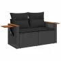 Set de sofás de jardín 6 piezas y cojines ratán sintético negro by , Garden sets - Ref: Foro24-3325996, Price: 404,48 €, Disc...