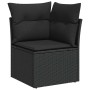Set de sofás de jardín 7 pzas con cojines ratán sintético negro de , Conjuntos de jardín - Ref: Foro24-3326038, Precio: 438,1...