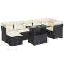 Set de sofás de jardín y cojines 8 piezas ratán sintético negro de , Conjuntos de jardín - Ref: Foro24-3326197, Precio: 510,9...