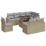 Set de sofás de jardín con cojines 9 pzas ratán sintético beige de , Conjuntos de jardín - Ref: Foro24-3326340, Precio: 702,4...