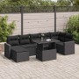 Set de sofás de jardín y cojines 8 piezas ratán sintético negro de , Conjuntos de jardín - Ref: Foro24-3326356, Precio: 551,5...
