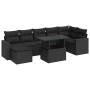 Set de sofás de jardín y cojines 8 piezas ratán sintético negro de , Conjuntos de jardín - Ref: Foro24-3326356, Precio: 551,5...