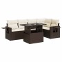 Set sofás de jardín 6 piezas y cojines ratán sintético marrón de , Conjuntos de jardín - Ref: Foro24-3326484, Precio: 464,18 ...