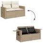 Set de sofás de jardín con cojines 9 pzas ratán sintético beige by , Garden sets - Ref: Foro24-3326529, Price: 683,69 €, Disc...