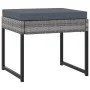 Set de muebles jardín 9 pzas con cojines ratán sintético gris de vidaXL, Conjuntos de jardín - Ref: Foro24-313100, Precio: 46...