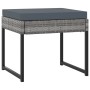 Set de muebles jardín 9 pzas con cojines ratán sintético gris de vidaXL, Conjuntos de jardín - Ref: Foro24-313100, Precio: 41...
