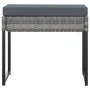 Set de muebles jardín 9 pzas con cojines ratán sintético gris de vidaXL, Conjuntos de jardín - Ref: Foro24-313100, Precio: 46...