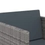 Set de muebles jardín 9 pzas con cojines ratán sintético gris de vidaXL, Conjuntos de jardín - Ref: Foro24-313100, Precio: 46...