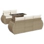 Juego de sofás jardín con cojines 6 pzas ratán sintético beige de , Conjuntos de jardín - Ref: Foro24-3326569, Precio: 553,36...