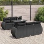 Set de sofás de jardín 7 pzas con cojines ratán sintético negro de , Conjuntos de jardín - Ref: Foro24-3326576, Precio: 550,5...