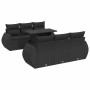 Set de sofás de jardín 7 pzas con cojines ratán sintético negro de , Conjuntos de jardín - Ref: Foro24-3326576, Precio: 550,5...