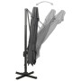 Sombrilla voladiza con doble techo gris antracita 300x300 cm de vidaXL, Sombrillas - Ref: Foro24-312372, Precio: 334,84 €, De...