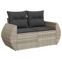 Set de sofás de jardín 7 pzas con cojines ratán PE gris claro de , Conjuntos de jardín - Ref: Foro24-3326583, Precio: 563,22 ...