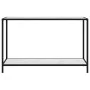 White tempered glass console table 120x35x75 cm by vidaXL, Side tables - Ref: Foro24-322841, Price: 65,63 €, Discount: %