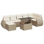 Set de sofás de jardín y cojines 8 piezas ratán sintético beige de , Conjuntos de jardín - Ref: Foro24-3326679, Precio: 597,4...