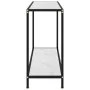 White tempered glass console table 120x35x75 cm by vidaXL, Side tables - Ref: Foro24-322841, Price: 65,63 €, Discount: %