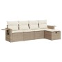 Juego de sofás jardín con cojines 5 pzas ratán sintético beige de , Conjuntos de jardín - Ref: Foro24-3325464, Precio: 394,97...