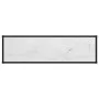White tempered glass console table 120x35x75 cm by vidaXL, Side tables - Ref: Foro24-322841, Price: 65,63 €, Discount: %