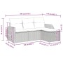 Set de sofás de jardín 4 pzas y cojines ratán sintético gris de , Conjuntos de jardín - Ref: Foro24-3325556, Precio: 274,29 €...