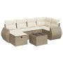 Set sofás de jardín 7 piezas y cojines ratán sintético beige by , Garden sets - Ref: Foro24-3325594, Price: 538,43 €, Discoun...
