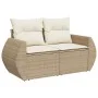 Set sofás de jardín 7 piezas y cojines ratán sintético beige by , Garden sets - Ref: Foro24-3325594, Price: 538,43 €, Discoun...