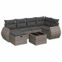 Set de sofás de jardín 7 pzas con cojines ratán sintético gris de , Conjuntos de jardín - Ref: Foro24-3325596, Precio: 479,74...