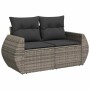 Set de sofás de jardín 7 pzas con cojines ratán sintético gris de , Conjuntos de jardín - Ref: Foro24-3325596, Precio: 479,74...