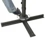 Sombrilla voladiza con poste y luces LED gris taupe 300 cm de vidaXL, Sombrillas - Ref: Foro24-312347, Precio: 198,22 €, Desc...